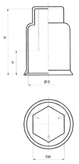 M42 / UNC1 5/8 x Hmax = 137mm