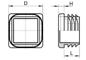 VD10 | Koker 10x10 geschikt voor wanddikte:  1.0-2.0mm