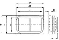 RD4020 | 40x20mm geschikt voor wanddikte: 1.0-2.0mm