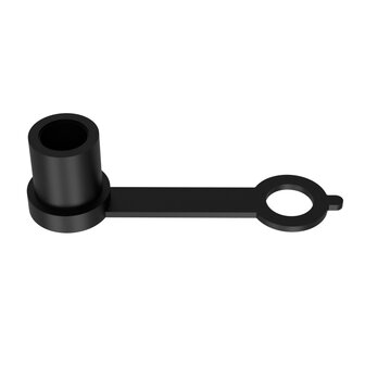 Smeernippel kap anti-verlies zwart | &Oslash;6mm | TPE rubber | 1.000st.