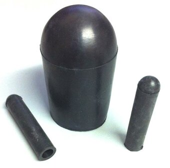 Rubber dop ERC-0285-038 | kap &Oslash;28,58 h=38,1 (mm) | 10st.