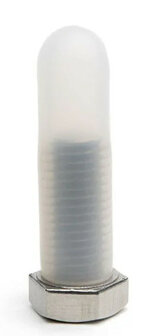 silicone rubber dop SRC-0381-038 | kap &Oslash;38,1  h=38,1 (in mm) | prijs per 10st.