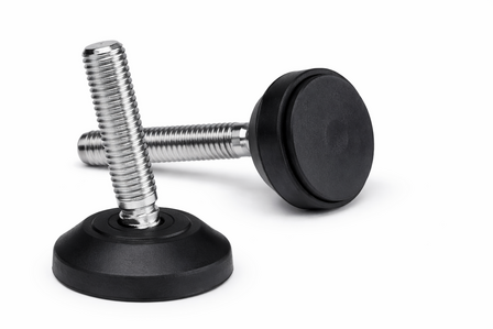 STELVOET KOGELGEWRICHT 80MM M12 X132 RVS