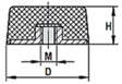 Trillingsdemper H18 M10