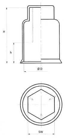 M36 / UNC1 3/8 x Hmax = 115mm