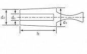 Rubber plug ERE-0006-025 | ø4-Ø6mm past in M4-6 | 100st.