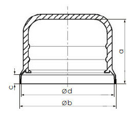 Moerkap M 68 / UNC 2.1/2 | ring 124x21 | tot. Hmax 100mm