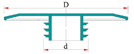 Flensbeschermer - Full face protector - push in DN 200 - 8"