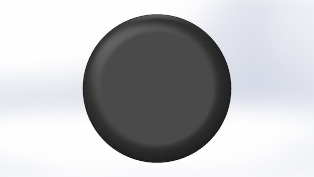 Trapdop &Oslash;32 voor in gat ovaal 18x10mm - zwart