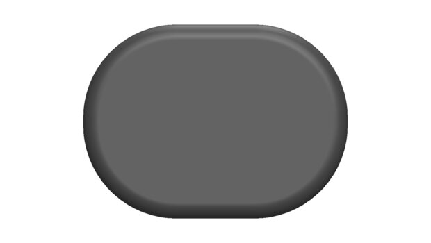 Trapdop ovaal 34x25mm voor in gat ovaal 18x10mm - Zwart