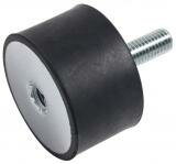 Trillingsdemper Ø25 x 20 - M6  x  18 - M6