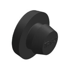 Trapdop Ø18mm voor in perfo-gat ø9-10mm - zwart